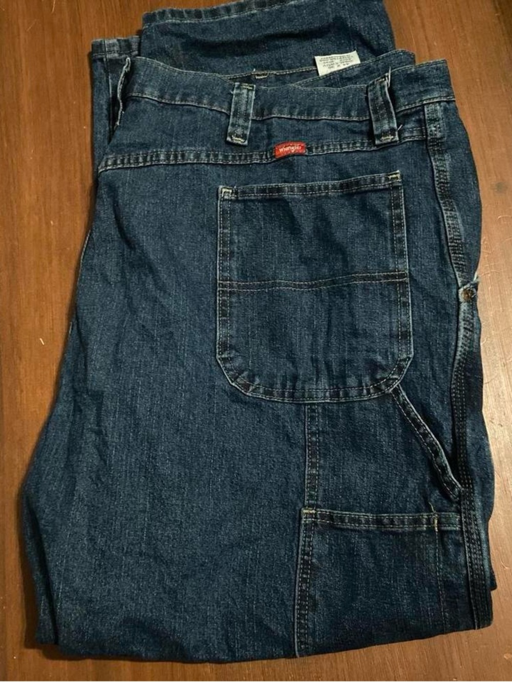 Wrangler Dark Indigo Relaxed Carpenter Jeans